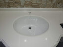 箭牌（ARROW）陶瓷台下盆洗手盆嵌入式水盆卫生间台盆面盆小尺寸洗脸盆单盆 N款含枪灰冷热龙头套餐 实拍图