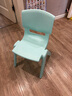 苍槿塑料儿童凳子靠背椅子幼儿园宝宝吃饭餐椅家用防滑加厚熟胶小板凳 浅蓝色 坐高21cm）无脚套 实拍图
