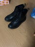 回力马丁靴男靴高帮冬季情侣皮靴休闲潮流复古工装靴子男 黑色八孔（加绒款） 40 实拍图