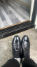 红蜻蜓男鞋新款男士商务正装皮鞋耐磨通勤低帮皮鞋漆皮德比鞋WBA8140 黑色 42 实拍图