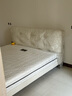 百慕（baimu）床悬浮床双人床皮床主卧大床悬空床卧室婚床软包床现代简约家具 头层牛皮床+803天鹅绒独立袋垫 15cm钢木床板/1.8x2米/框架款 实拍图