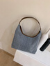 爱情海牛仔布包包女包托特斜挎单肩大容量通勤生日情人节礼物送女友老婆 【浅蓝色】时尚小众百搭轻奢休闲新年送女生实用 品牌ck风实用高端潮流简约运动 实拍图