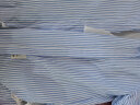 马登女装 法式经典蓝白条纹衬衫宽松休闲衬衣开衫方领上衣外套夏季 衬衫 M 晒单实拍图