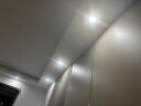 欧普照明（OPPLE）LED嵌入铝材射灯无可视频闪背景装饰射灯 铂钻系列金属款 4W白色暖白光 LTH0104004 实拍图