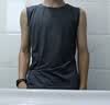 策息背心打底衫坎肩背心T恤男短袖夏季马甲男训练跑步运动健身 浅灰+深灰 XL -建议110-130斤左右 实拍图