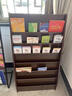 利思德报刊架书报架木质资料架落地报纸架立式杂志宣传单页置物展示架 608胡桃色 实拍图