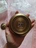 轩椽阁 纯黄铜创意高端烟灰缸防飞灰客厅用带盖烟缸办公室软装铜制摆件 【龙凤款】圆炉烟灰缸 实拍图