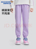 Skechers斯凯奇男女童儿童新款学生宽松舒适休闲时尚长裤L424K063 薰衣草紫/00KC/加绒 150 cm 实拍图