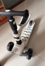 曼龙儿童滑板车1-3-6岁可坐可骑滑可折叠多功能二合一踏板车 诺曼蒂白 实拍图