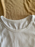 雲上生活250g棉氨混纺无袖吊带背心女夏款内搭上衣B6864X 云白色 M (95-115斤) 实拍图