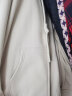 唐狮（TonLion）2023针织外套女休闲卫衣开衫连帽上衣 加绒款/浅卡其 L  晒单实拍图