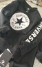Converse匡威男童卫衣春秋新款上衣女大童套头打底衫加绒长袖红色儿童卫衣 正黑色-加绒 24批冬 110 /52 【建议身高98-104cm】 实拍图