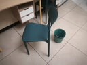 潇崇餐椅家用塑料椅子现代简约餐厅饭桌靠背休闲椅北欧洽谈接待餐桌椅 餐椅黄色 实拍图
