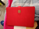 木雷 商务笔记本本子文具定制加厚带扣礼盒套装带笔磁扣可印logo记事本办公用品开会议工作日记本记录本 601-B5红色 实拍图