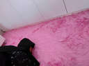 牧诺床边毯卧室地毯客厅毛绒简约加厚长毛绒可爱毯房间地毯 毛绒 粉红色 100cm*200cm 实拍图