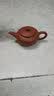 瓷牌茗茶具（cipaiming teaset）瓷牌茗 迷你紫砂茶壶指尖壶茶宠茶玩可养袖珍小茶壶功父亲节礼物 朱泥（扁腹）指尖壶 实拍图