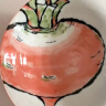 美浓烧（Mino Yaki） 绘手纸圆盘日式和风7英寸深盘釉下彩菜盘蔬菜盘小吃点心盘 红萝款(17*4.8cm) 实拍图