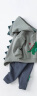 戴维贝拉（DAVE＆BELLA）【奥莱特卖】童装婴儿宝宝冬装新款儿童衣服男童卫衣套装 灰绿 80CM(建议身高73-80CM) 晒单实拍图