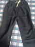 浩术 牛仔裤男秋冬季复古高街宽松直筒抽绳宽松休闲高街潮牌牛仔裤 黑色【单件装】 M 【85-105斤】 实拍图