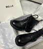 百丽（Belle）舒适马丁靴女冬季新款商场款羊皮时尚靴B7E2DDD4 黑色-绒里 34 (220mm) 实拍图