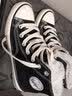 回力（Warrior）加绒高帮帆布鞋男女鞋秋冬经典学生休闲运动鞋情侣板鞋加厚保暖鞋棉鞋 50U 黑色 38 实拍图