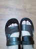 蜻蜓牌 凉鞋男真皮夏季厚底沙滩鞋头层牛皮凉拖鞋浴室洗澡防滑皮凉鞋子 1808黑色 43 实拍图
