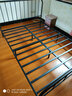 阔橡佰铁艺床双人床家用1.8米铁架床1.5m简约现代公主出租房酒店公寓 黑色 加强加厚 1500*2000 实拍图