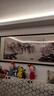良品大师山水画办公室挂画中式客厅装饰画万里长城靠山图茶室字画风景壁画 流水生财A1 80*220cm宣纸锦绫+有机玻璃+红褐色实木框（热卖款） 实拍图
