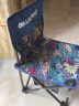 比尔傲威钓鱼椅折叠椅子美术生写生椅露营沙滩椅火车板凳便携马扎小凳子 【豪华升级款】中号（树叶蓝） 实拍图