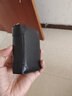 QIGER真牛皮卡包男防消磁卡夹超薄防盗刷证件包大容量女银行卡小巧卡夹 黑色（20格位） 实拍图
