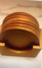 Aseblarm隔热垫实木防烫餐桌垫锅垫碗垫菜垫子花梨木砂锅木垫杯热餐台饭桌 9cm素面圆形杯垫 实拍图