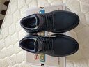 斯凯奇（Skechers）秋冬男鞋一脚蹬皮鞋休闲商务鞋舒适软底上班通勤鞋204702 全黑色/BBK 39.5 实拍图