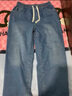 JEEP SPIRIT吉普牛仔裤男宽松秋冬季韩版裤子男士阔腿休闲男裤 青古蓝 34 实拍图