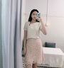 晨芙雪纺衬衫女夏季短袖时尚斜V领职业商务珠宝美容院前台接待工作服 单件香槟色衬衫 XL 建议110-120斤 实拍图