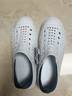 Skechers斯凯奇儿童洞洞鞋夏季凉鞋男女童涉水溯溪鞋防滑沙滩拖鞋91995L 男/白色/海军蓝/红色/WNVR 35 实拍图