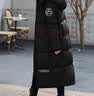 皮尔卡丹（pierre cardin）羽绒服女中长款过膝2026年新款冬季加l肥大l码女装200斤冬装外套 黑色 M 建议105-120斤 实拍图