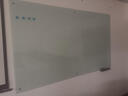 惠鑫钢化玻璃白板超白哑光投影磁性办公写字板家庭移动会议展板教学手写板培训儿童画板磁吸玻璃净白板 120*200CM 实拍图