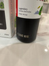 希乐（cille）保温杯316不锈钢内胆水杯男女高颜值学生吸管杯户外便携保温壶 黑色【小狗贴/立体贴】 570ml 实拍图