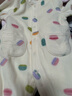 戴维贝拉（DAVE＆BELLA）初生婴儿摇粒绒连体衣0-3个月宝宝爬服秋季新款小童包屁衣新生儿 马卡龙印花【DB3243402】 59cm （建议身高52-59cm） 实拍图