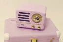 猫王收音机猫王音响 猫王小王子OTR无线便携式蓝牙音箱可爱复古迷你小音响金属低音炮收音机 爱丽丝紫 实拍图