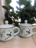 陶沁泉陶瓷杯茶杯水杯杯子带盖景德镇办公杯骨瓷茶具山水中式仿古复古 叶香320毫升 实拍图
