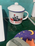 友黎优品（B.youly）复古茶缸子怀旧陶瓷杯为人民服务马克杯办公室茶杯带盖定制logo 若不苦想想红军二万五 400ml 实拍图