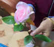 假花仿真花鲜花客厅装饰插花桌面绢花单支玫瑰花台桌干花摆件鲜花 雪山浅粉1支 实拍图