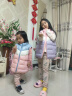 TOREAD kids探路者儿童马甲男女新品保暖舒适百搭抗撕裂防钻绒超轻羽绒背心 冰晶粉 120 实拍图