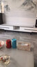 淘邦 亮光岩板茶几组合 轻奢茶桌现代简约家用电视柜中小户型客厅家具 黑白框架【12MM哑光雪山白岩板】 1.3米茶几+电视柜【双拉款】 实拍图