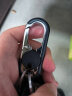 甫能 欧美达男士商务腰挂汽车钥匙扣挂件女锁匙扣创意双环钥匙圈钥匙 黑 实拍图