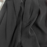 萝美酱西装裤女小个子夏季高腰垂感阔腿裤梨形休闲直筒裤子春秋冰丝长裤 黑色常规长度【夏季冰丝款】 2XL 实拍图