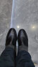 木林森（MULINSEN）男鞋商务休闲头层牛皮套脚冲孔透气凉皮鞋 SM207902 晒单实拍图