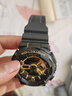 添赋适用卡西欧手表带 g-shock GA-110 100 400 700黑金橡胶表带配件 哑光-喷砂金扣 16MM(工具+贴膜) 实拍图
