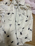 女士睡衣春秋纯棉质长袖开衫翻领可爱家居服秋天可外穿学生套装 2036浅杏粉花兔 XL 实拍图